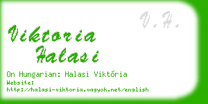 viktoria halasi business card