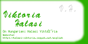 viktoria halasi business card